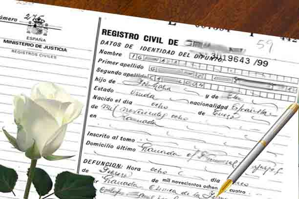 certificado de defuncion bilbao