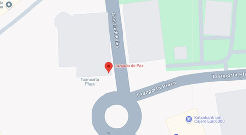 localiza el Registro Civil-Juzgado de paz de Abadiño Bilbao